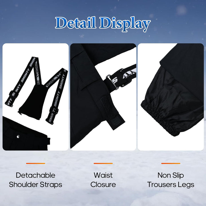 Skihose für Kinder Mädchen Winter Wasserdicht Winddicht Warme Snowboard-Rückenhose Standard 116-122