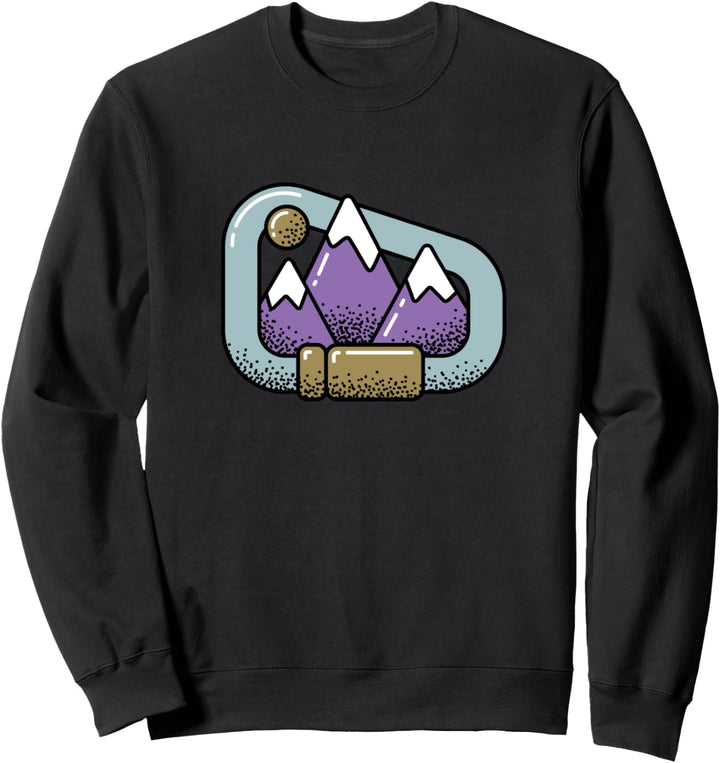 Klettern Design mit Bergen für Kletterer und Kletterinnen Sweatshirt