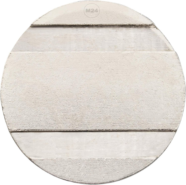 100 x Münzautomat Wertmarke pd25, profiliert, 25mm x 2mm, Token für Münzgerät (Vernickelt) 100 Stück