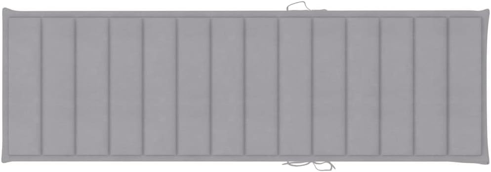 vidaXL Kiefernholz Imprägniert Sonnenliege mit Grauer Auflage Gartenliege Relaxliege Holzliege Liege