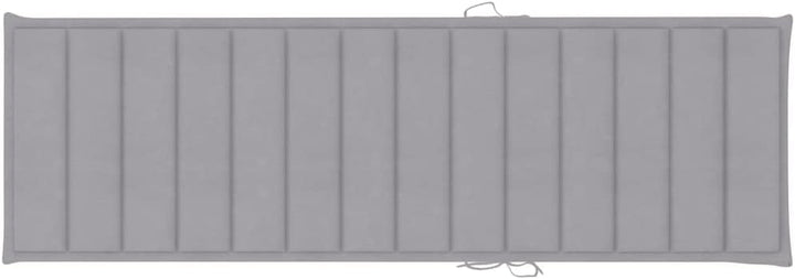 vidaXL Kiefernholz Imprägniert Sonnenliege mit Grauer Auflage Gartenliege Relaxliege Holzliege Liege