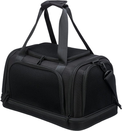 TRIXIE Airline Tasche Plane, Flugzeug Reisetasche Für Hunde, 28 × 25 × 44 cm, Schwarz - 28904