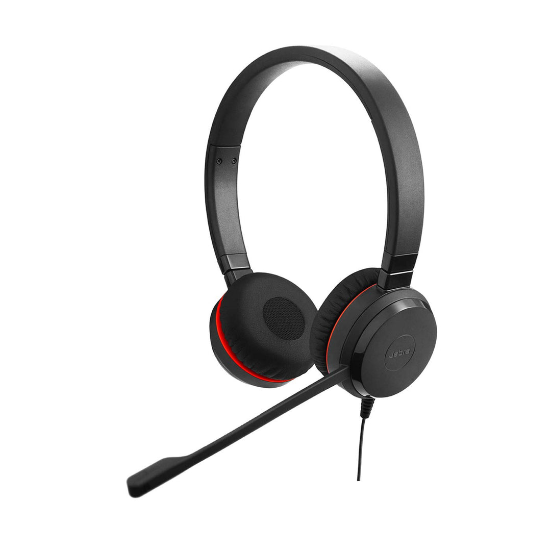 Jabra Evolve 30 UC Stereo Headset – Unified Communications Headphones for VoIP Softphone with Passiv