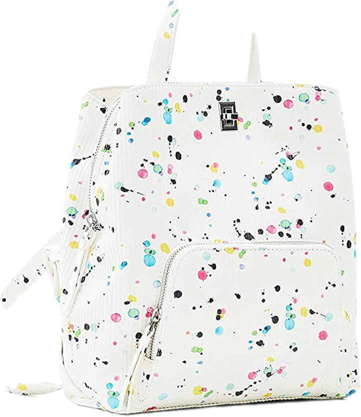 Desigual Damen Back_neon Art_sumy BACK NEON ART SUMY MINI 1001 RAW, Weiss, Einheitsgrösse EU