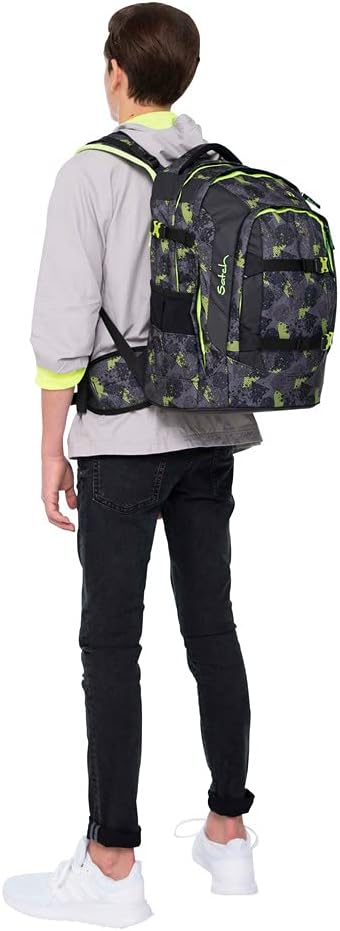 Satch Pack Schulrucksack - ergonomisch, 30 Liter, Organisationstalent - Off Road - Black