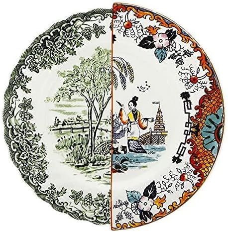 Seletti Teller flach Porzellan Ø 27,5 cm H 2,3 "Hybrid-Ipazia