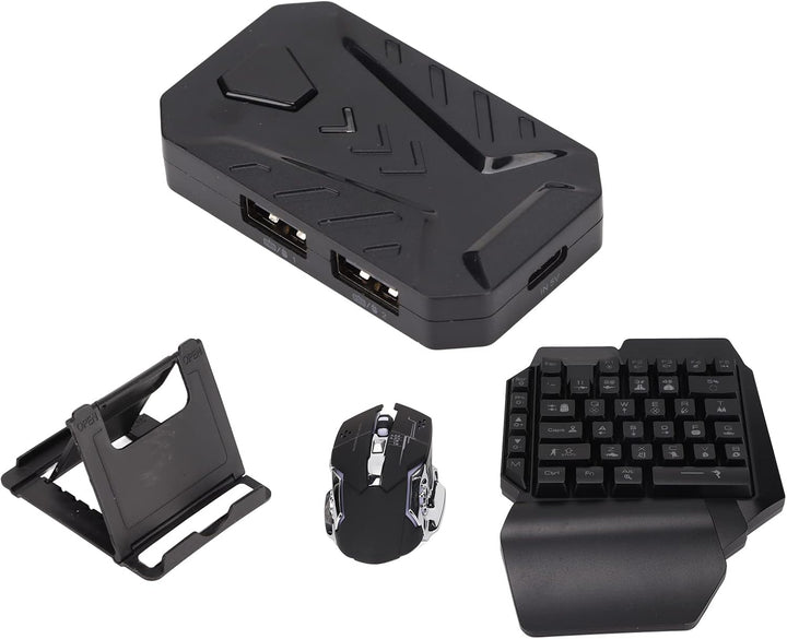 ciciglow Einhand Gaming Tastatur und Maus Kombination, Tastatur und Mauskonverter Set, ohne Emulator