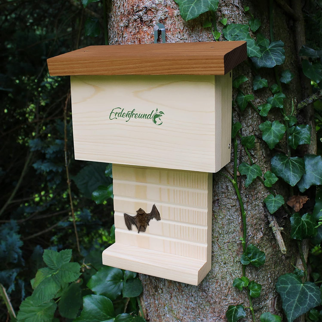 ERDENFREUND® Fledermauskasten handverschraubt gehandicapte Menschen aus der Pfalz - 2 cm FSC-Massivh
