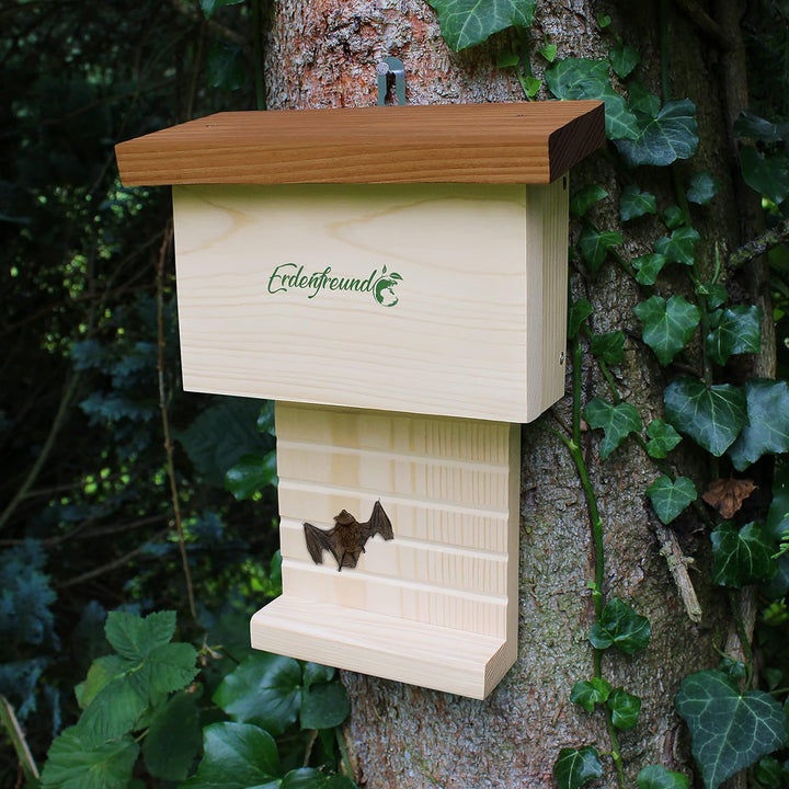 ERDENFREUND® Fledermauskasten handverschraubt gehandicapte Menschen aus der Pfalz - 2 cm FSC-Massivh