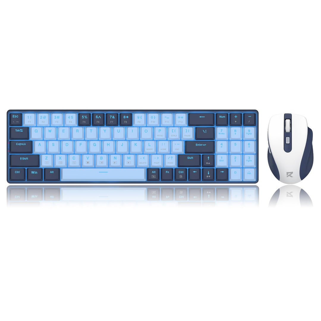 Redragon BS8773 Gaming-Tastaturen &amp; -Mäuse Combos Kabellos 78 Tasten | 2.4G Low-Profile mechanische