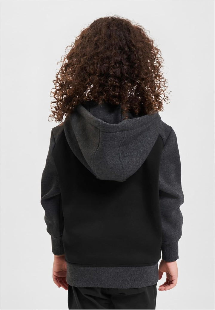 Urban Classics Herren Boys 2-Tone Fake Raglan Hoody M Black/Charcoal, M Black/Charcoal
