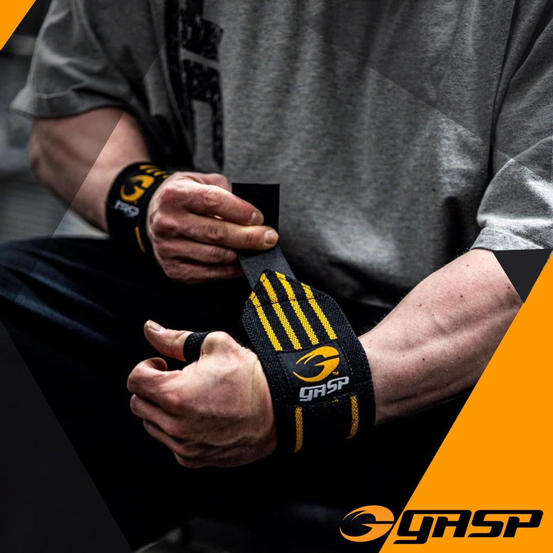 GASP Herren Hardcore Wrist Wraps Black Hardcore Wrist Wraps, Black Hardcore Wrist Wraps