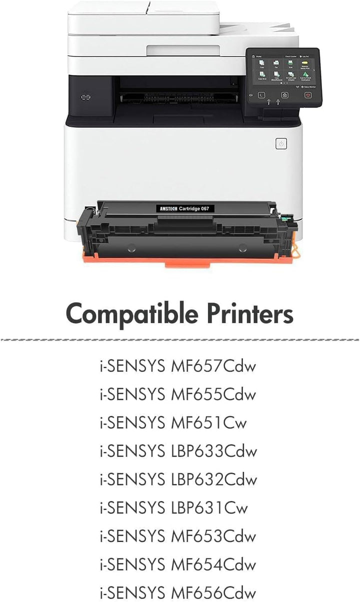 067 067H MF657Cdw Toner Set : Kompatible für Canon 067 für Canon i-SENSYS MF655Cdw MF651Cw LBP631Cw