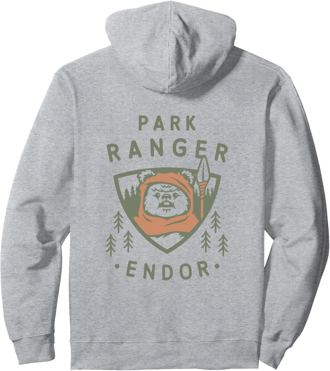 Star Wars Ewok Park Ranger Endor Forest Front & Back Pullover Hoodie
