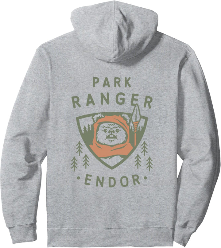 Star Wars Ewok Park Ranger Endor Forest Front & Back Pullover Hoodie