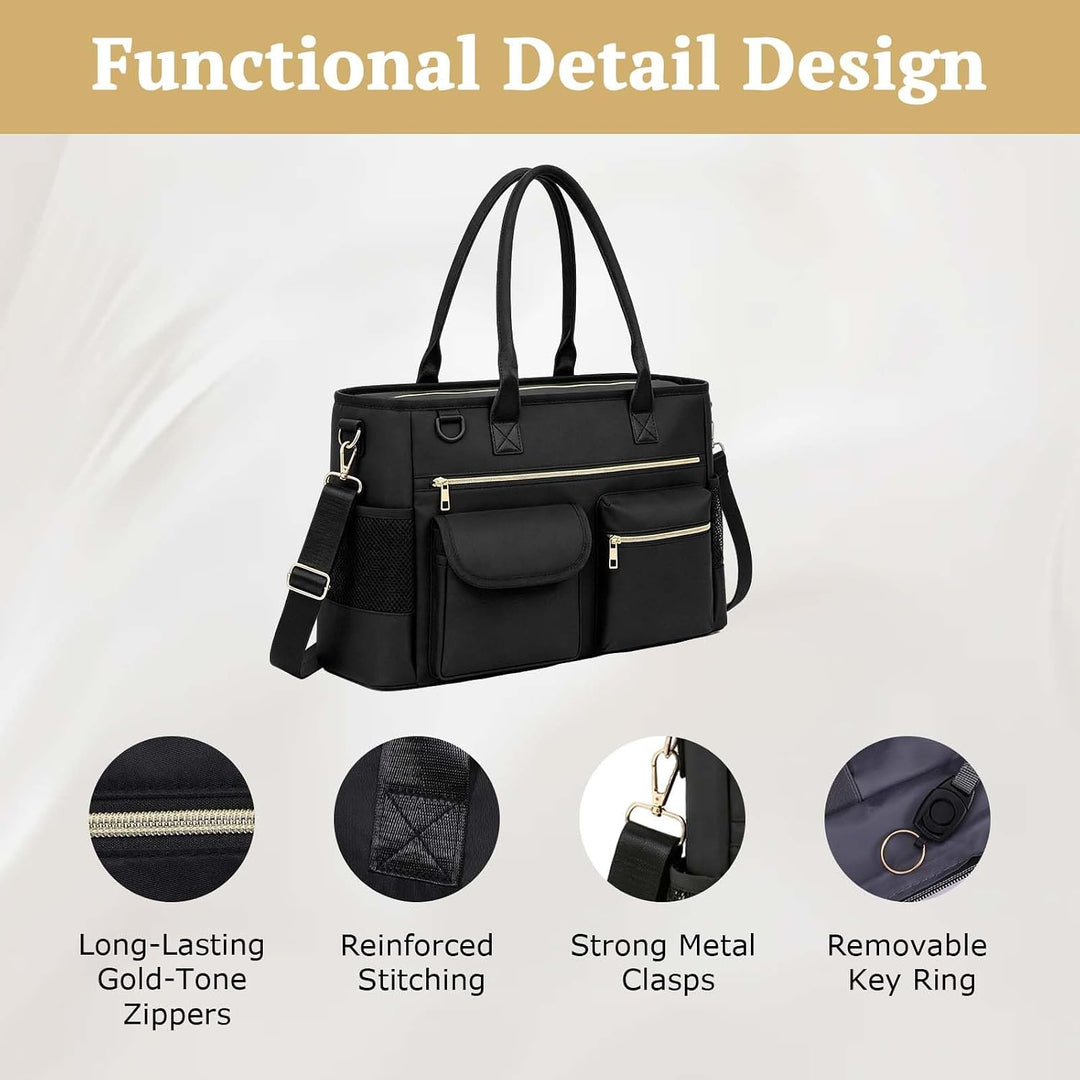 Lehrertasche Damen, Laptoptasche 16 Zoll mit Isolierter Tasche, Grosse Arbeitstasche mit Laptopfach