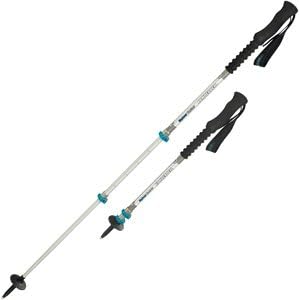 Komperdell Teleskopstöcke Explorer Contour Power Lock 105-140cm Teleskopstöcke Silber/Blau/Schwarz,