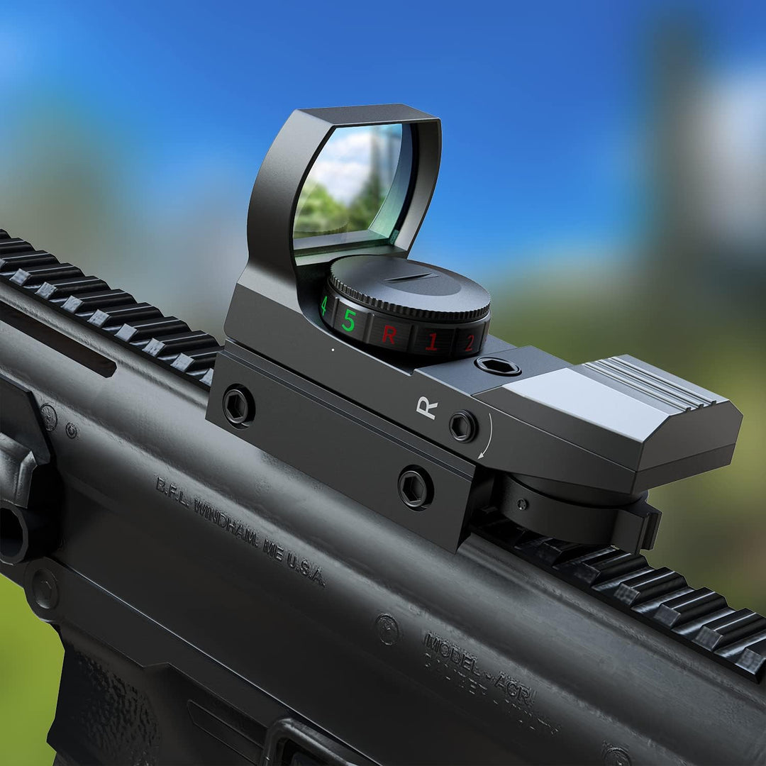 Paike Red Dot Sight Reflex Sights 4 Styles Reticles (11mm Rail)