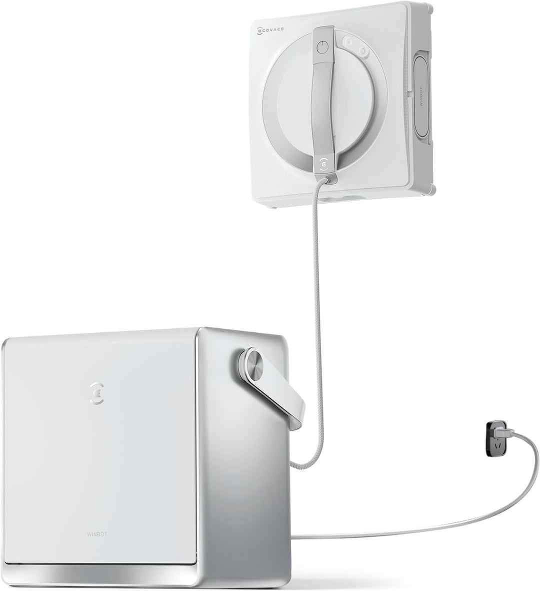 ECOVACS WINBOT W2 PRO Omni Fensterputzroboter mit 6-in-1 Multifunktionsstation, Aufladen im Betrieb,