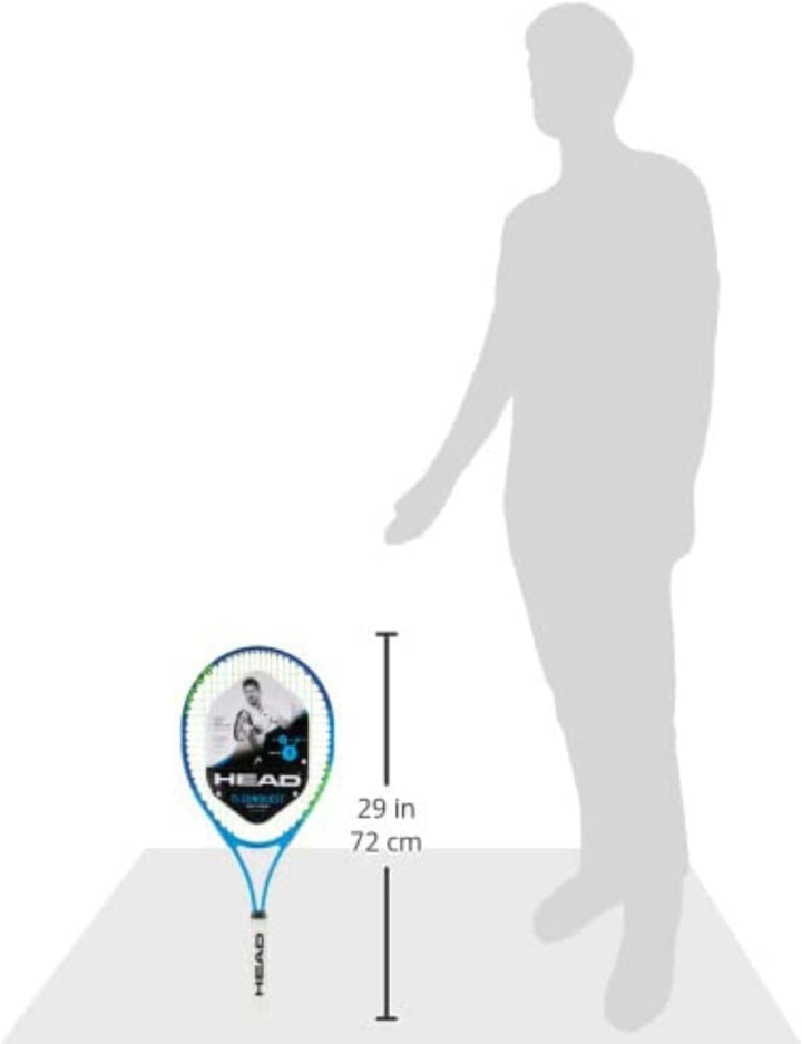 HEAD Ti. Conquest Tennis Racket - Pre-Strung Head Light Balance 27 Inch Racquet blau 4 1/2, blau 4 1