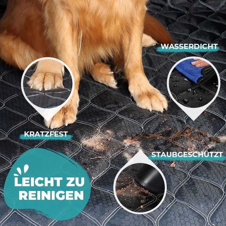 KYG Kofferraumschutz Hund, Gesteppte Schutzmatte & Hundedecke mit Seiten- und Ladekantenschutz – Was