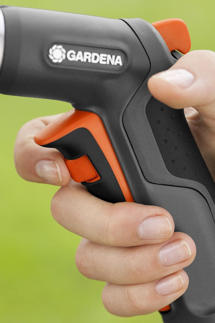 Gardena Metalldüse – frostsicher – (Variable Sprühmuster) + Wasserstopp, 3815M-FP Reinigung Metall –