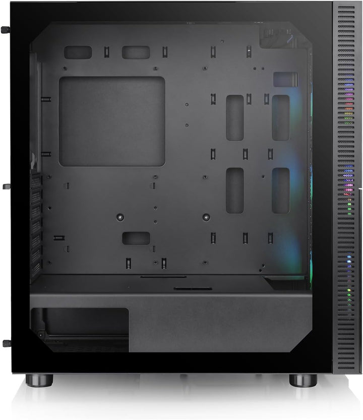 Thermaltake Versa T26 ARGB Black Mid-Tower-ATX-PC-Gehäuse Gehärtetes 4mm Glasseitenteil ATX Schwarz,