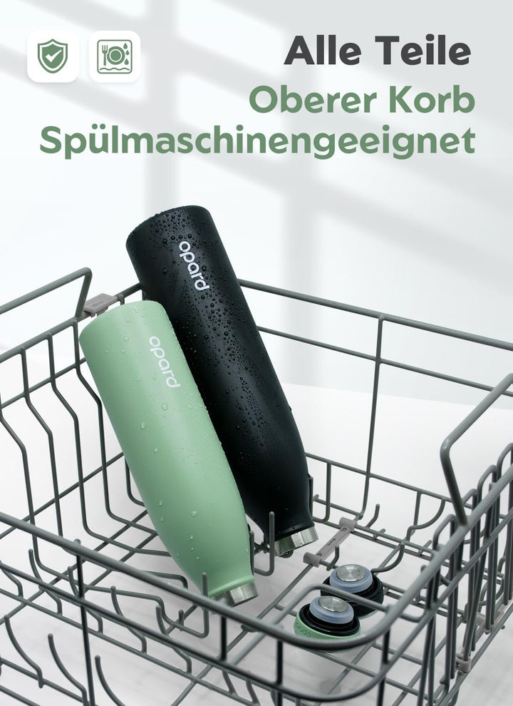 Opard Grip Thermosflasche 750ml, 36h Kalt &amp; 12h Heiss Trinkflasche Edelstahl, Trinkflasche Kohlensäu