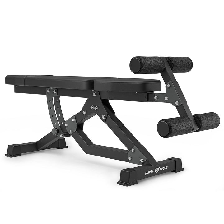 Marbo Sport Bauchtrainer MS-L110 2.0, Neigungsverstellung der Rückenlehne, Verstellbare Beinstütze,