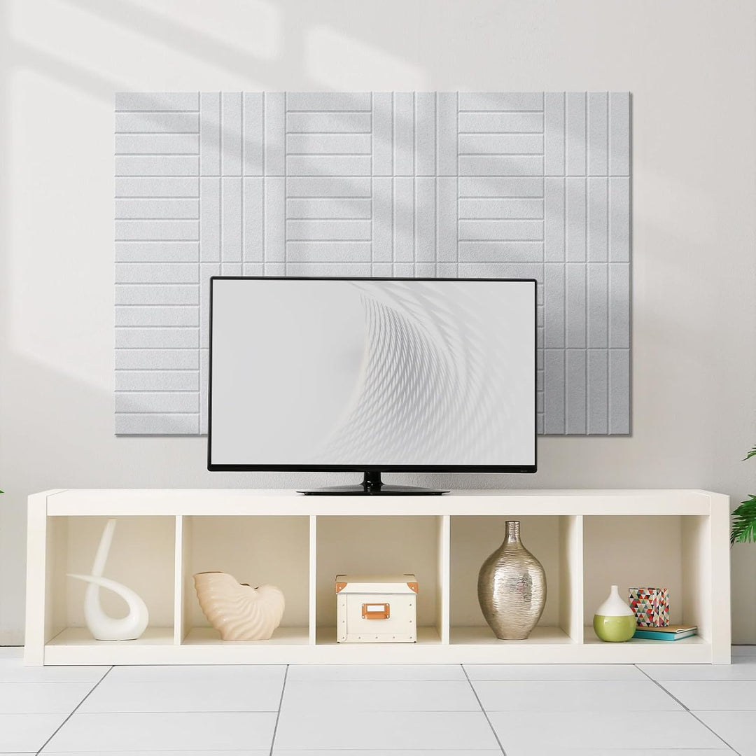 Vieshful 10 Stück Akustikpaneele Selbstklebend – 30x30x1cm Schallschutzplatten &amp; Wandpaneele selbstk