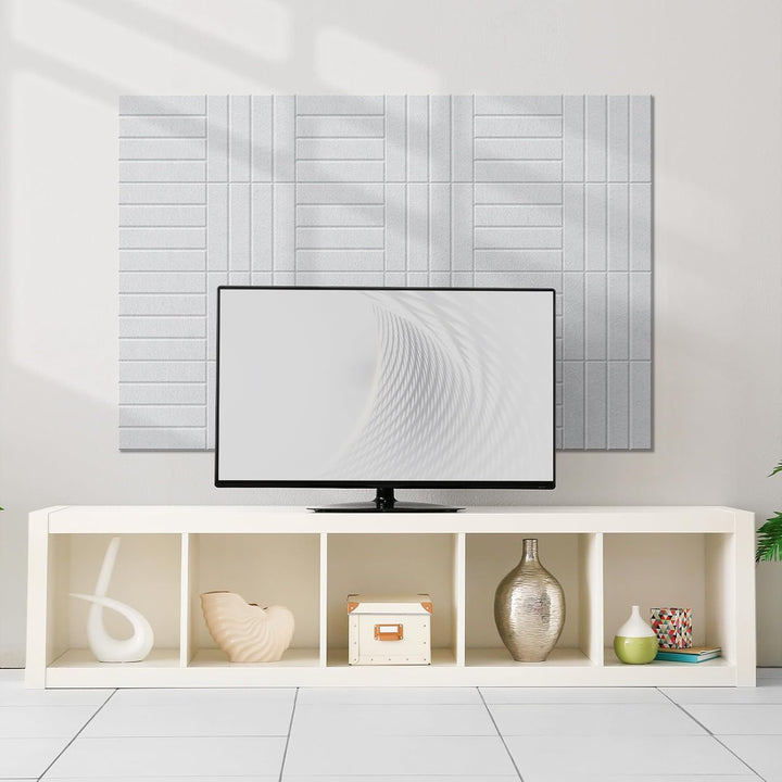 Vieshful 10 Stück Akustikpaneele Selbstklebend – 30x30x1cm Schallschutzplatten &amp; Wandpaneele selbstk