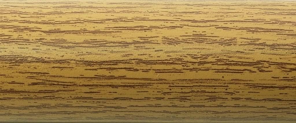 TIBU Aluminium Rundrohr Ø 43 x 2 mm Holz - Eiche (hell) Holzdekor Länge: 700 mm / 70 cm / 0,7 m 700