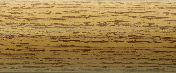 TIBU Aluminium Rundrohr Ø 43 x 2 mm Holz - Eiche (hell) Holzdekor Länge: 700 mm / 70 cm / 0,7 m 700