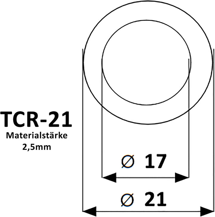Kondensatrohr TCR-21 und kompatibles Zubehör - Kondensatrohr 6m - TCR-21 Ø 21mm, Kondensatrohr 6m -
