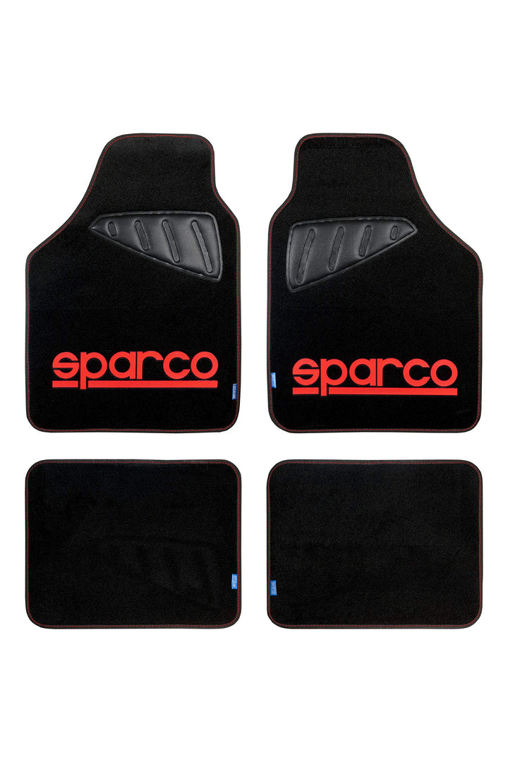 Walser 16993 Sparco SPC Autoteppich, Schwarz/Rot SPC TEPPICH