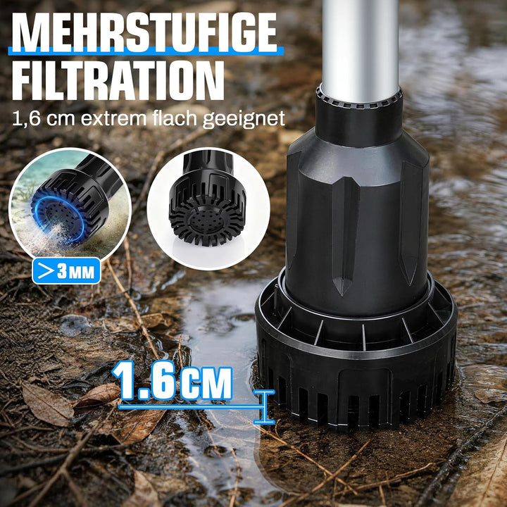 Akku Regenfasspumpe kompatibel mit Makita 18V, 3600 L/h, 10m Förderhöhe | Bürstenlos Motor, mit Gart