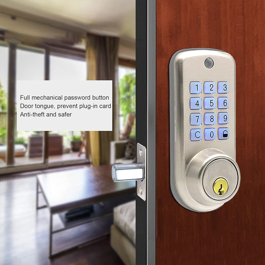 Keyless Entry Türschloss-Set, digitales mechanisches Codeschloss, Kombinationstürschloss für Garage,