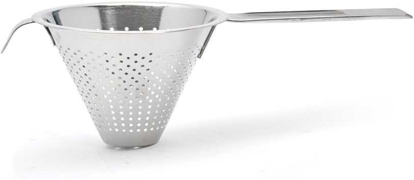 De Buyer - 3350.10 - Küchenspitzsieb chineser - perforierung 1,5 mm - 10cm, Silber Diamètre 10 cm, D