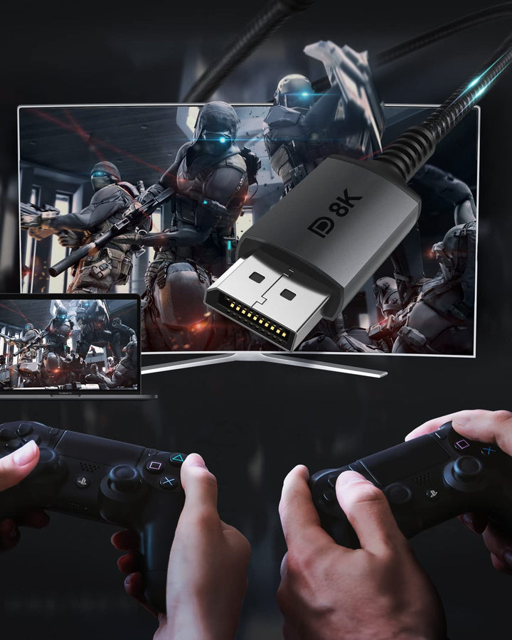 Stouchi USB C DisplayPort 1.4 Kabel 8K@60Hz 4K@144Hz/120Hz 5K@60Hz 2K@240Hz Thunderbolt 3/4 auf Disp