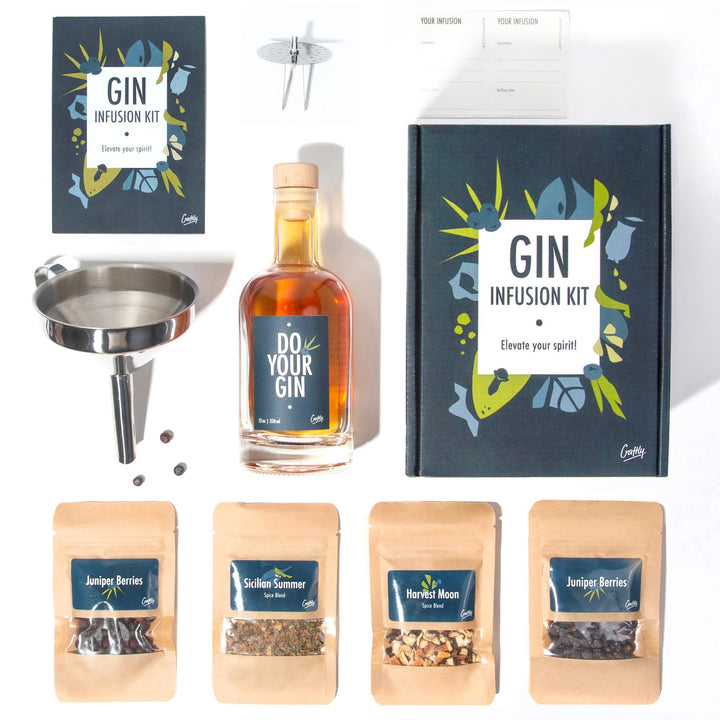 DIY Gin Infusion Set by Craftly | Gift Set | Great Gift for Him, Her, Partner, Anniversary, Birthday