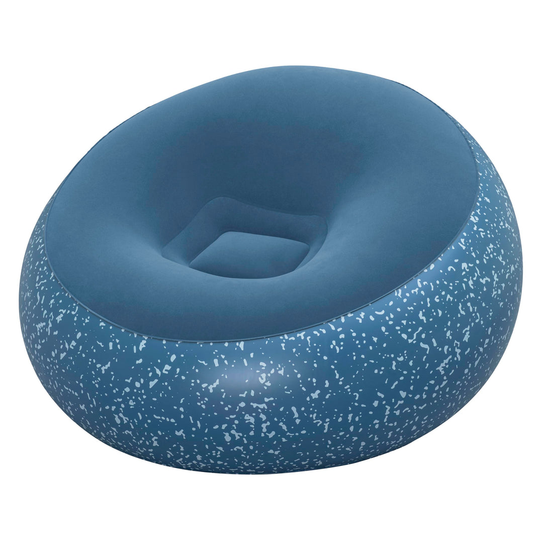 Bestway Inflate-A-Chair Luftsessel 112x112x66 cm blau – Aufblasbarer Sessel für Innen & Aussen, bequ