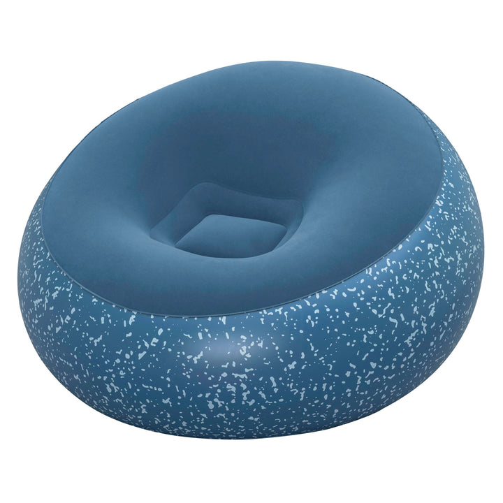 Bestway Inflate-A-Chair Luftsessel 112x112x66 cm blau – Aufblasbarer Sessel für Innen & Aussen, bequ