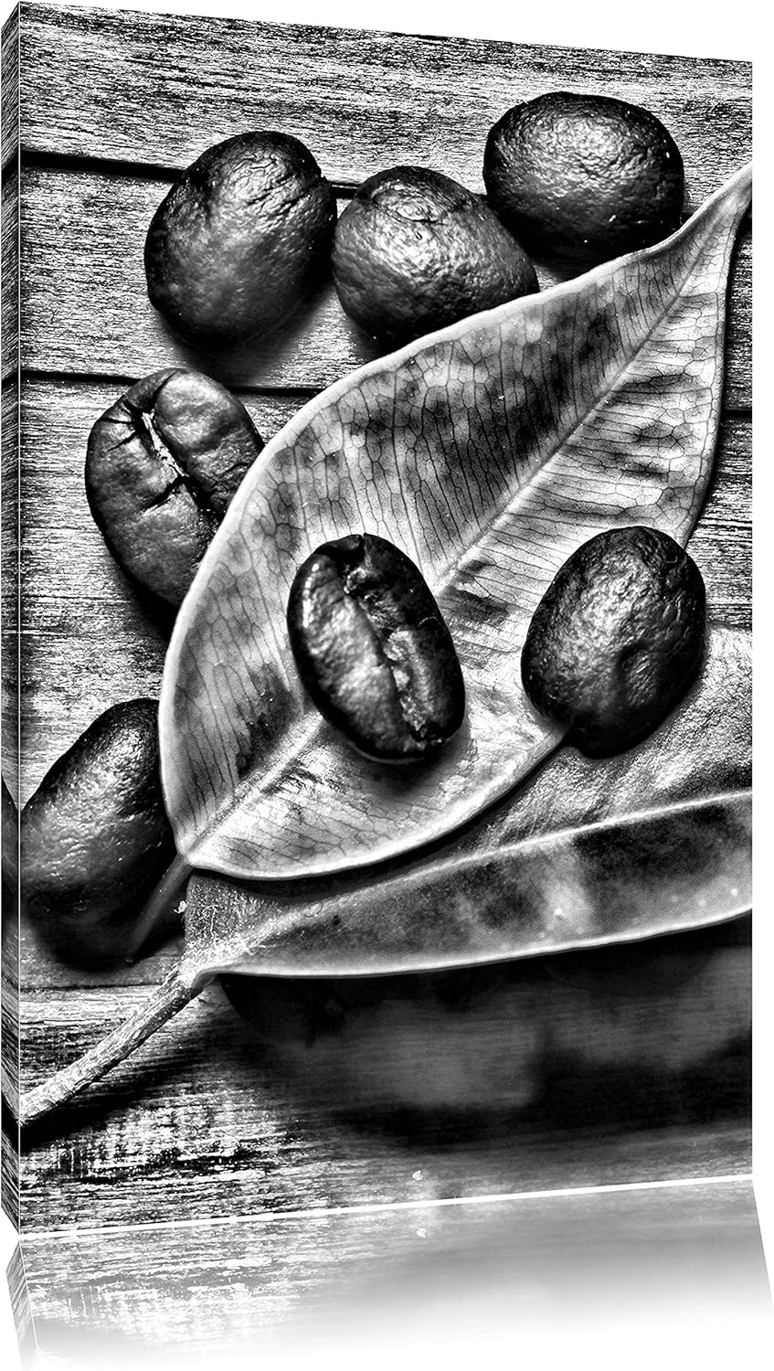 Pixxprint Kaffee Mahlen als Leinwandbild/Grösse: 100x70 cm/Wandbild/Kunstdruck/fertig bespannt, 100x