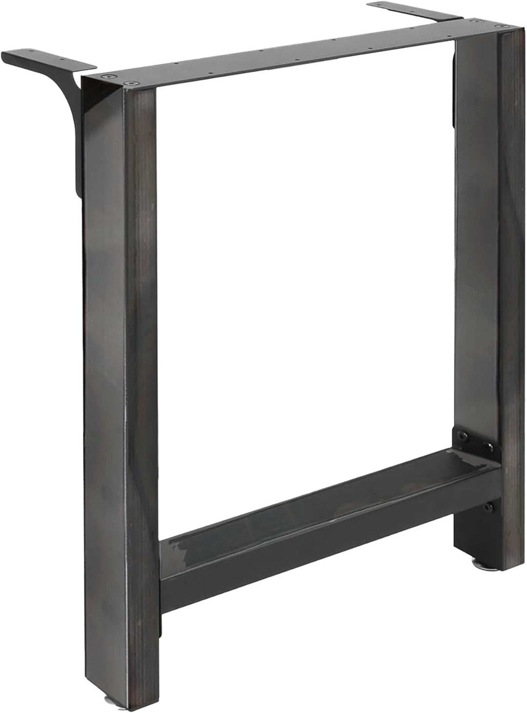 Wiltec Tischkufen Tischbeine aus Vierkantprofilen 60x72cm lackierter Stahl klarlackbeschichtet Tisch