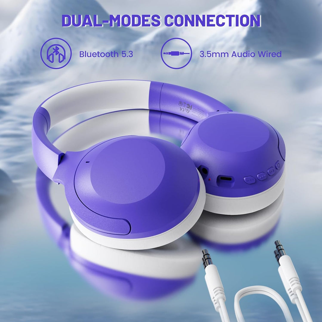 ATTACK SHARK G300 ANC Kabellose Kopfhörer, Ultraleicht Faltbare Over-Ear Kopfhörer mit Kabel/Bluetoo
