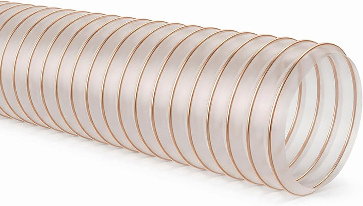 AWM Absaugschlauch Ø 120 mm transparent 0,4 mm Absauganlage Spiralschlauch schwer entflammbar Flexsc