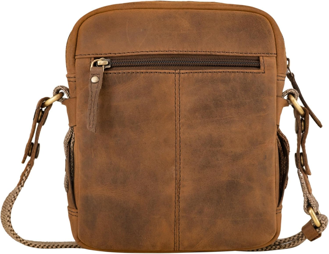 STILORD 'Nash' Ledertasche Männer Vintage Kleine Umhängetasche Messenger Bag Herren für Tablet 8 Zol