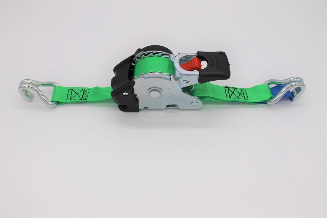 4 Stück Automatik Zurrgurt Spanngurt mit Spitzhaken 3,0m x 25 mm 300/600 daN