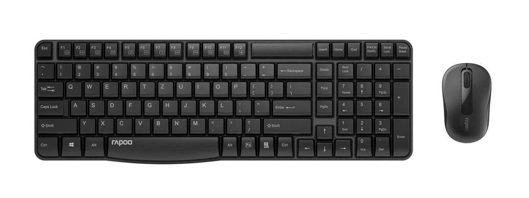 Rapoo X1800S kabelloses Tastatur-Maus Set Wireless Deskset 1000 DPI Sensor 12 Monate Batterielaufzei