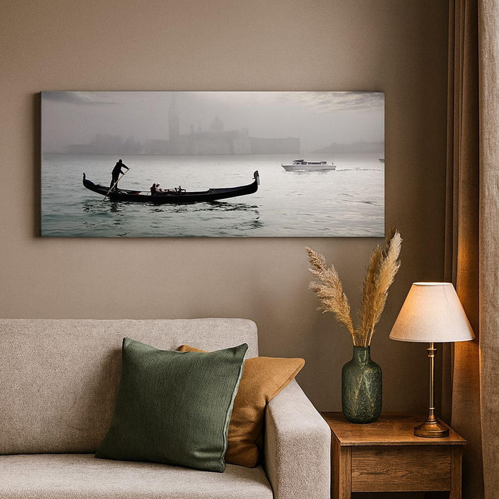 Wandbilder Dekoration Wohnzimmer Venedig italien stadt wasser Panorama Bilder auf Leinwand 120x50cm